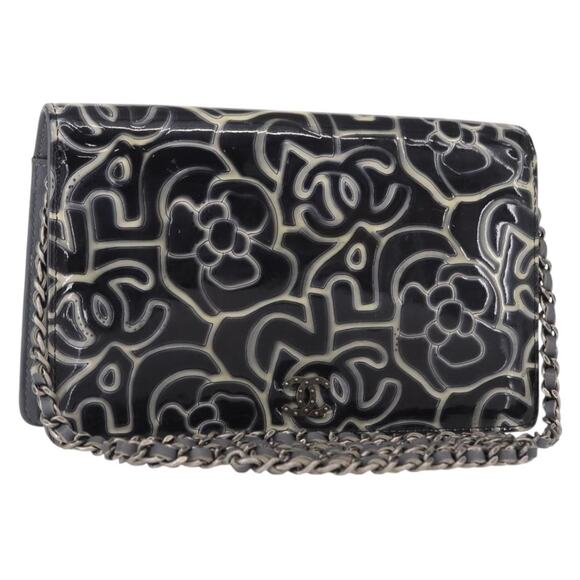 CHANEL Handbags - Chanel Camellia Coco Mark Chain Wallet